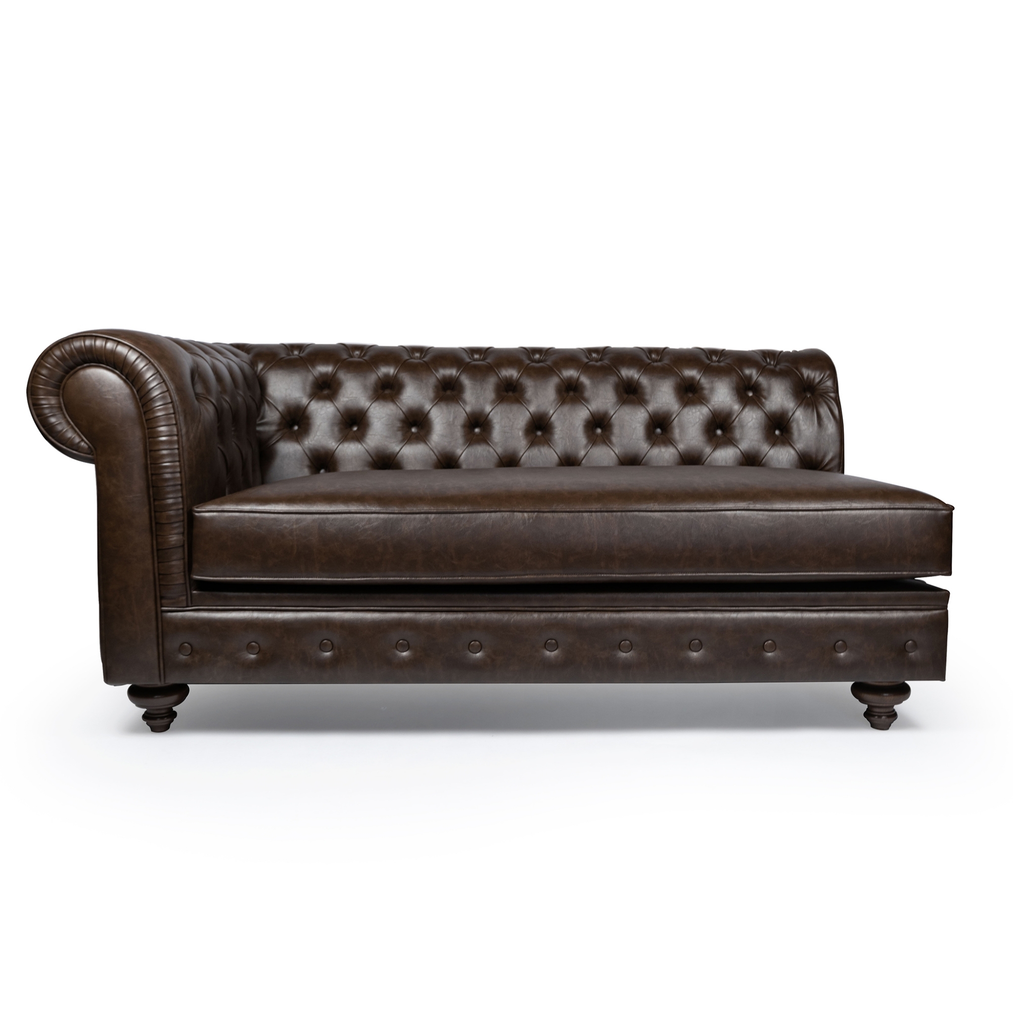 Rochester Leather One-Arm Sectional Sofa